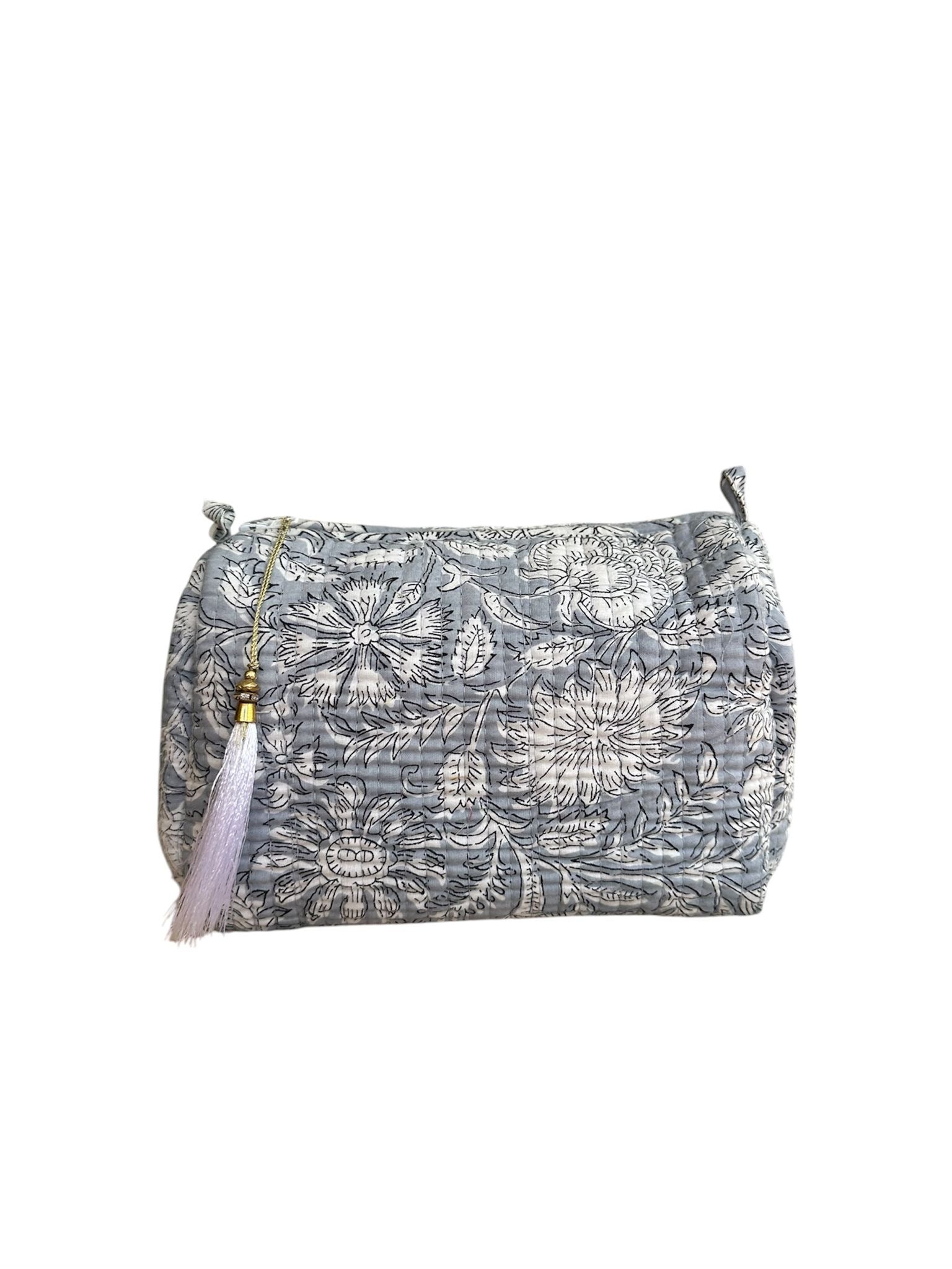 Neceser azul/gris mediano