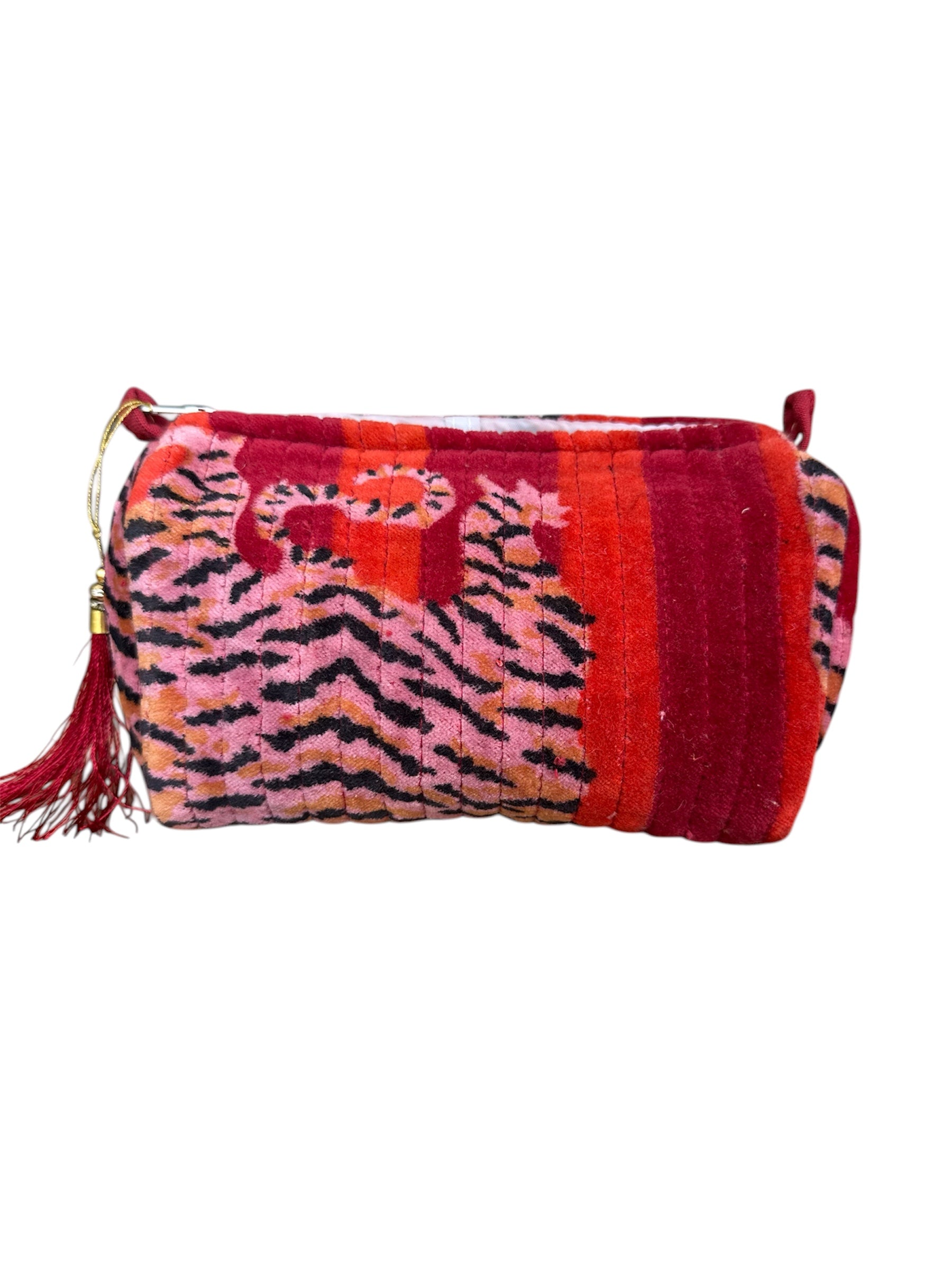 Neceser terciopelo tigre pequeño