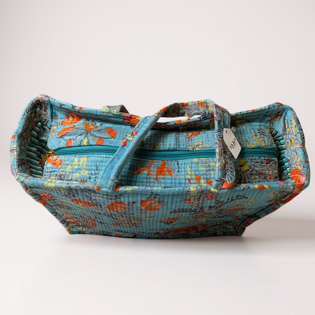 Bolso terciopelo Floral