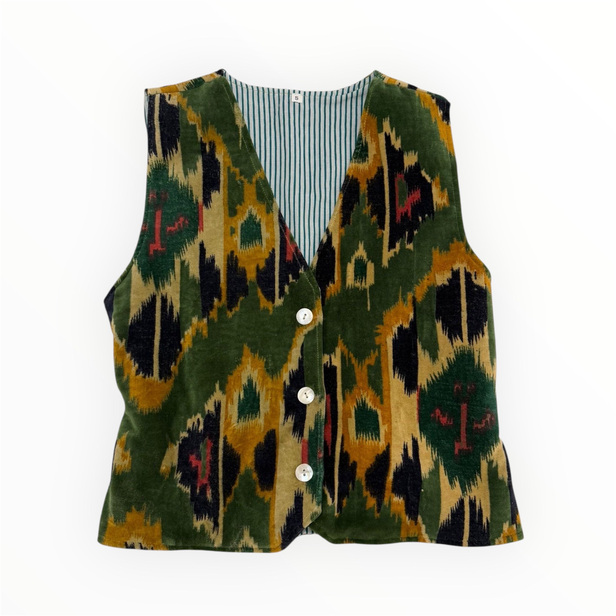 Chalequillo terciopelo verde