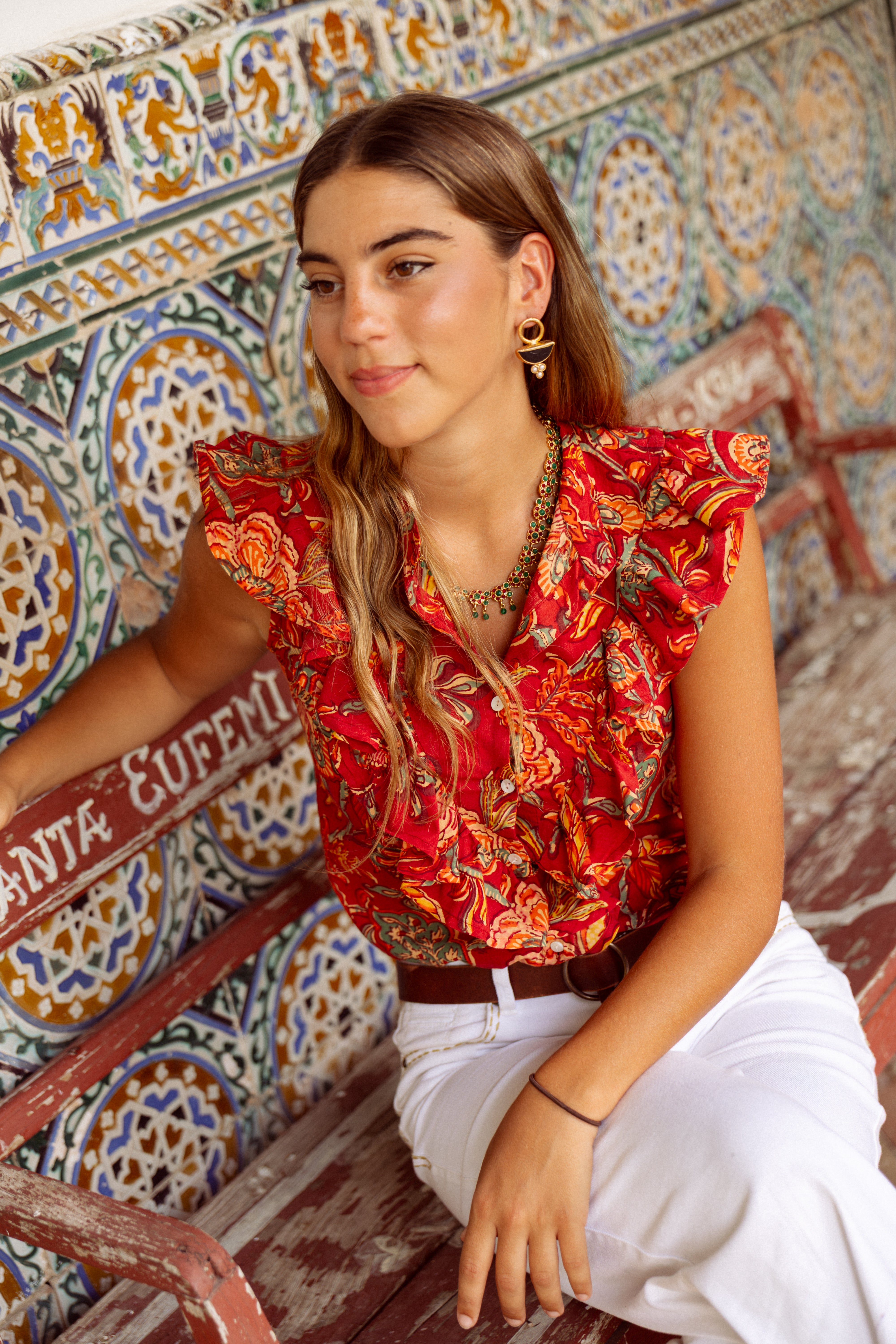 Camisa Roma roja