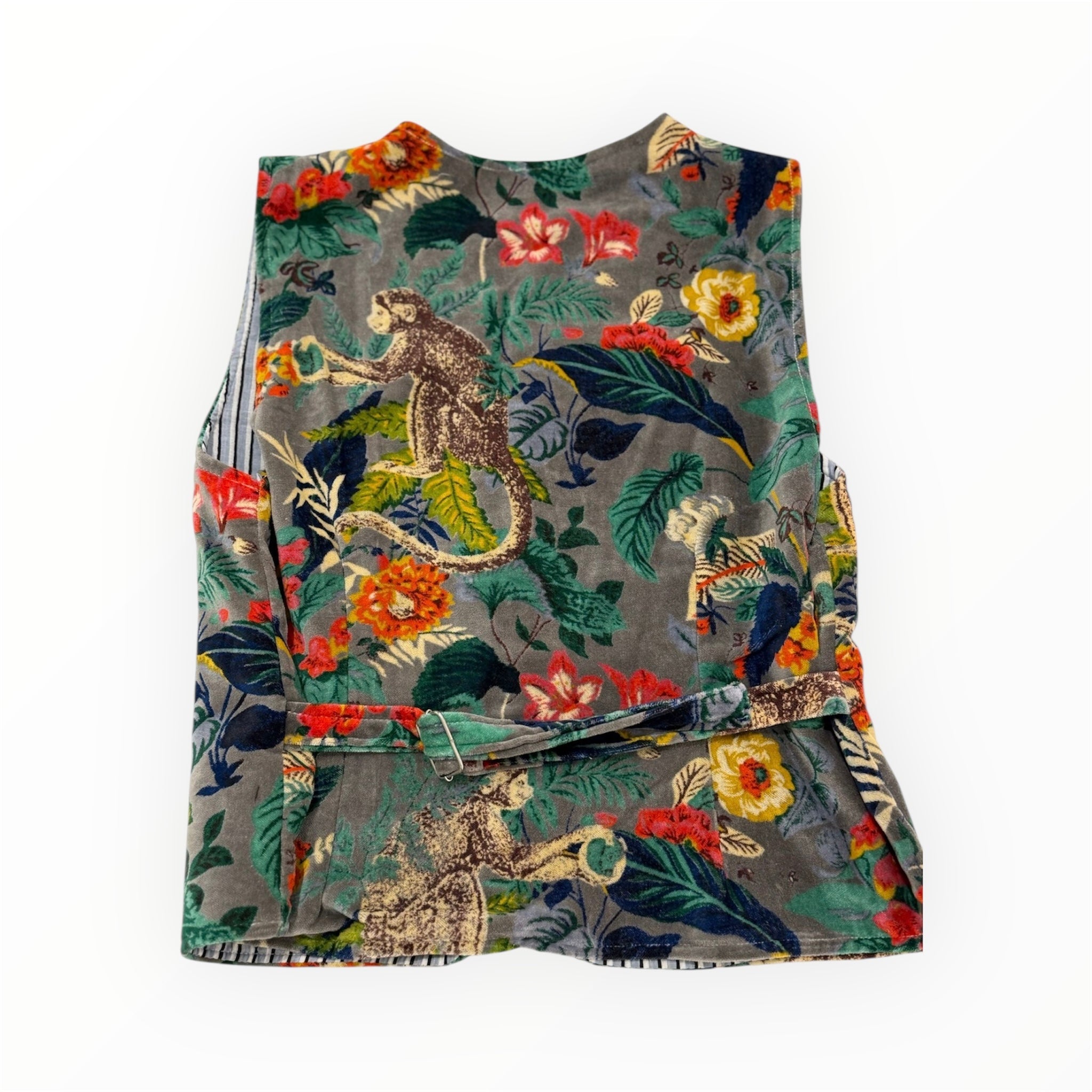 Chalequillo terciopelo gris