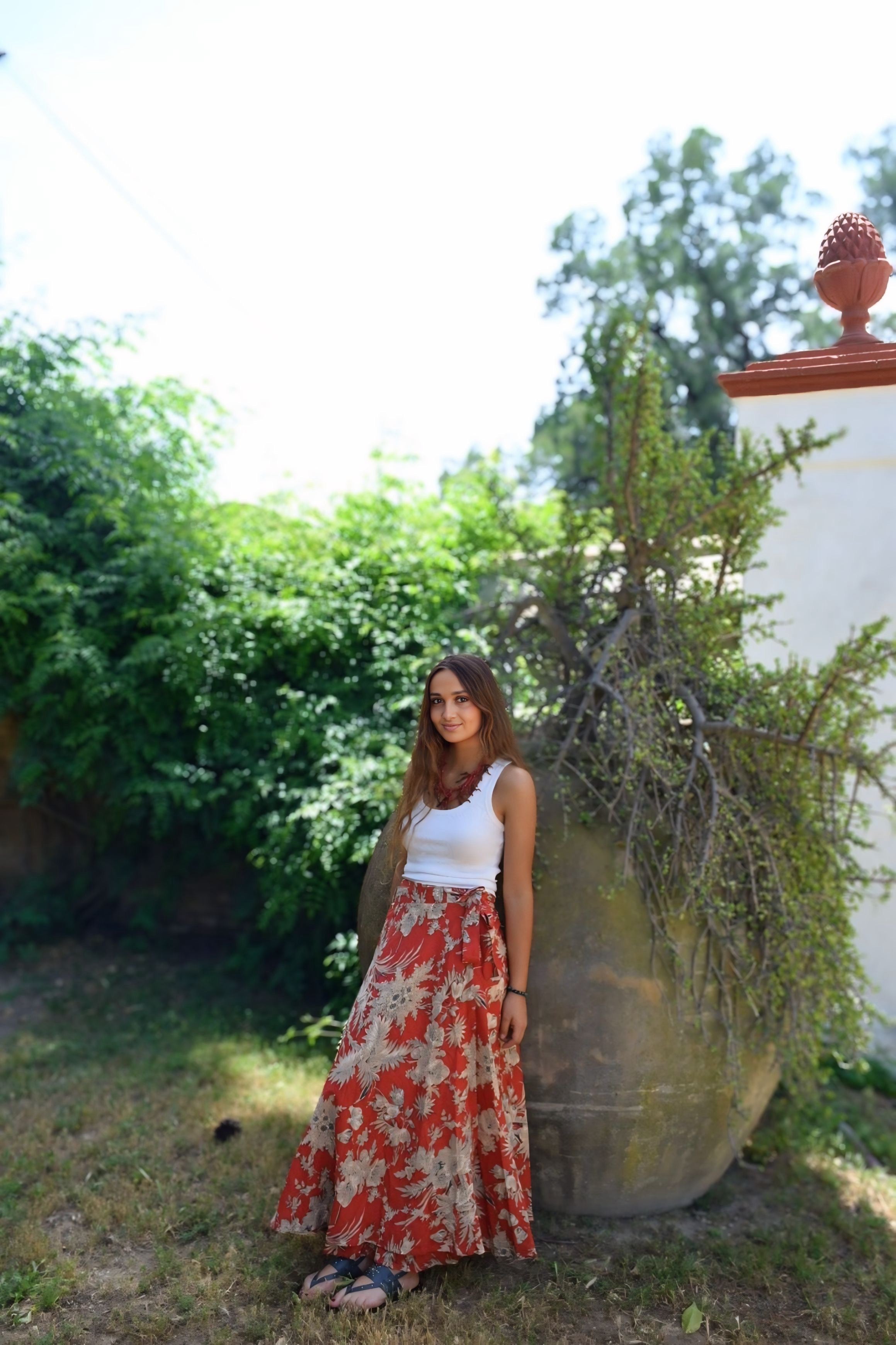 Falda roja