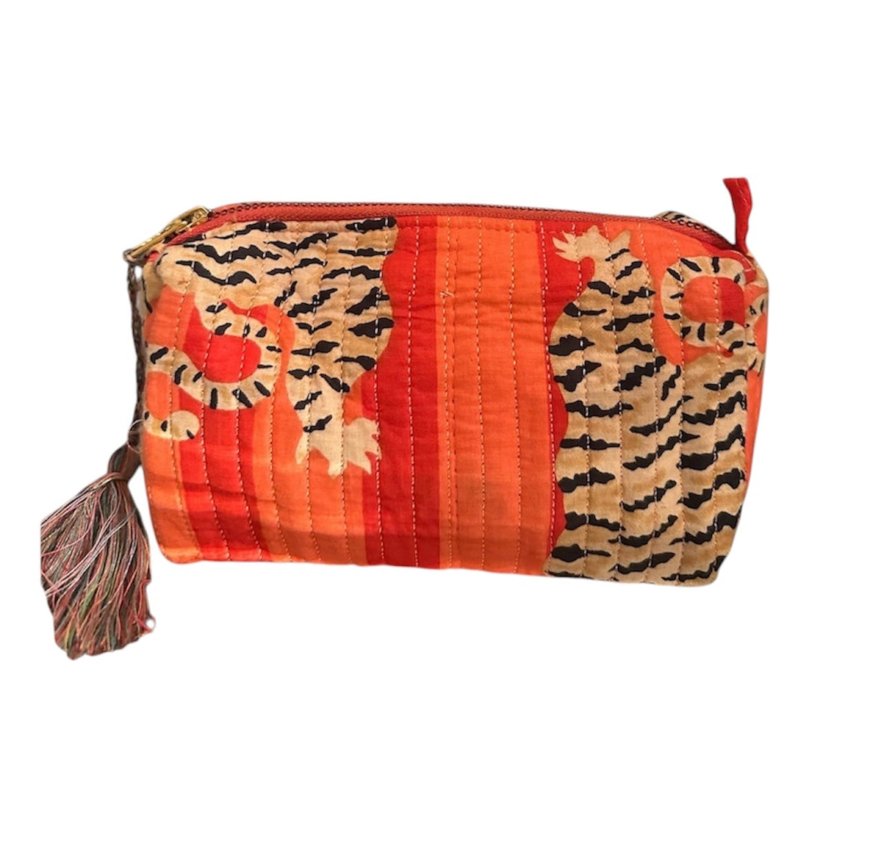 Neceser naranja tigre pequeño