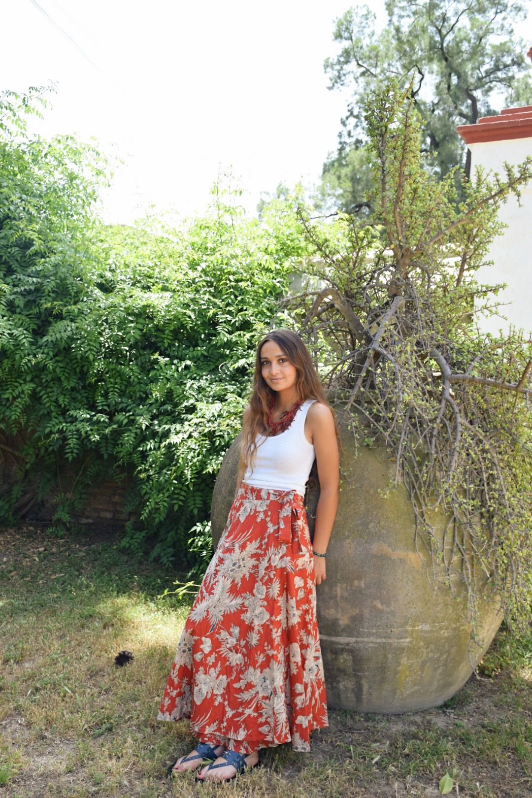 Falda roja